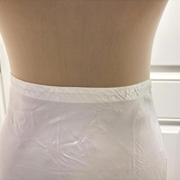 Vintage 1940's Suzette Snip-It Slip Maxi Long Satin Taffeta - Picture 2 of 7